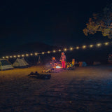 Luci Solar String Lights + Detachable Power Hub: White 44'