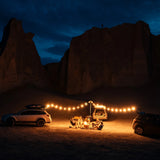 Luci Solar String Lights + Detachable Power Hub: White 44'