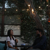 Luci Solar String Lights + Detachable Power Hub: White 44'