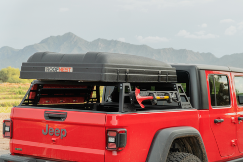jeep gladiator tent rack Jeep Gladiator Overland Bed Rack 2019-Current by PAKRAX Cab Height
